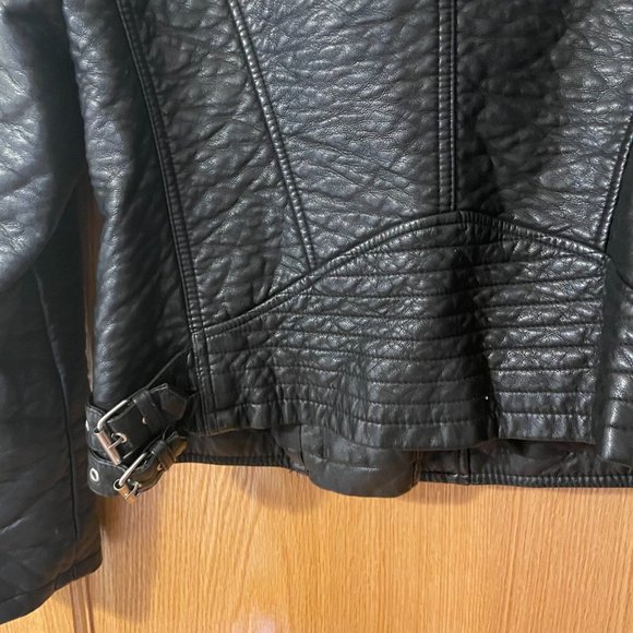 Perfect Topshop Zara Leather Jacket, Size L - Picture 5 of 7